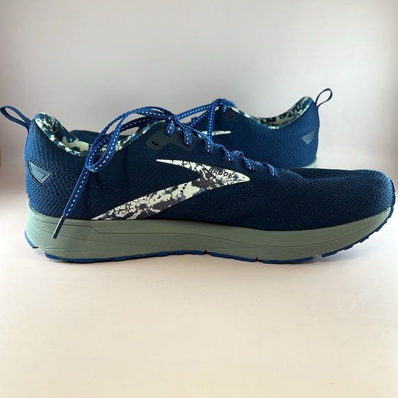 Brooks Revel 5 Used Men’s 13 Running Shoes Navy Blue White Gray - Picture 6 of 14
